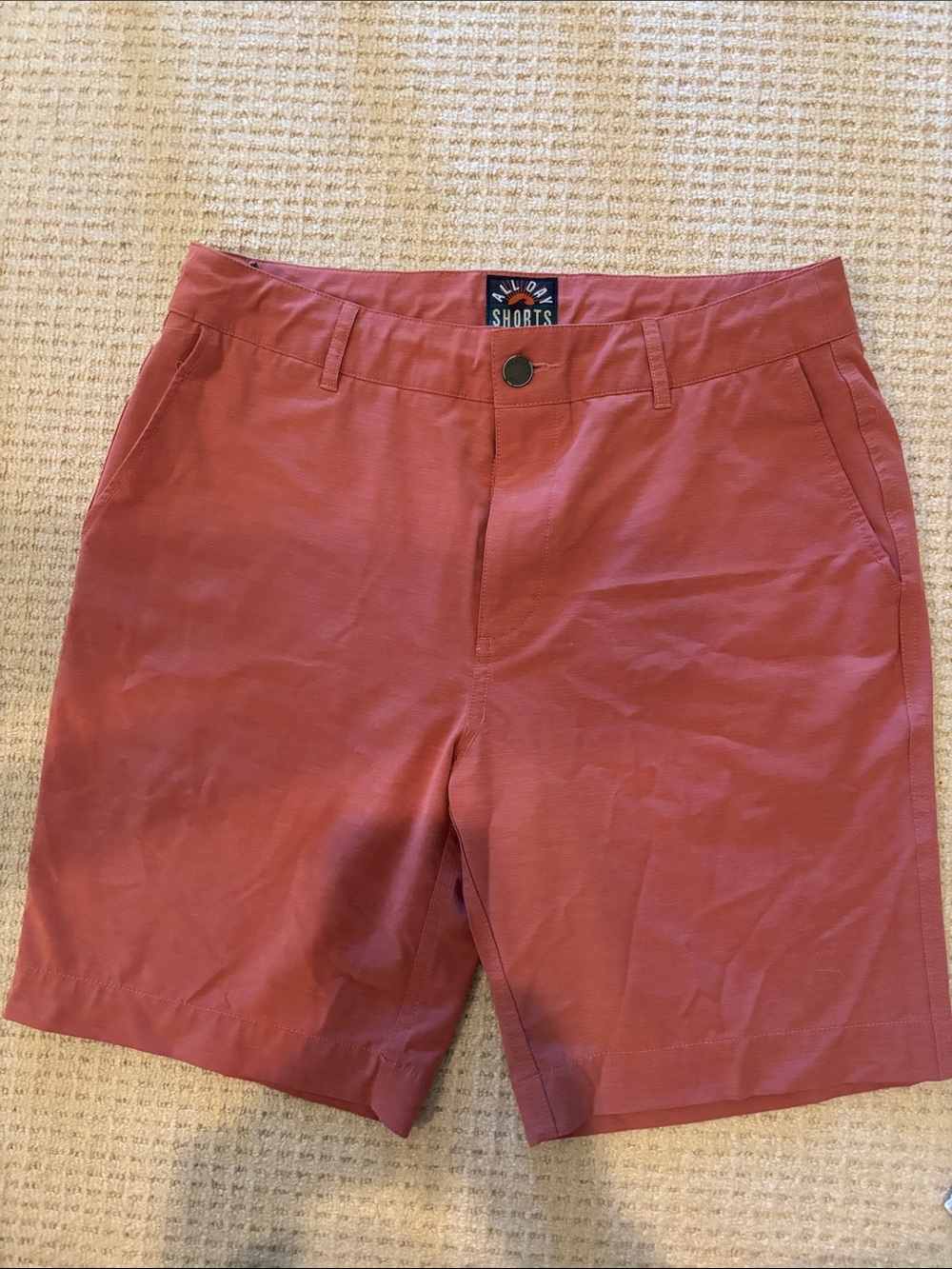 Men's salmon Red Casual Shorts